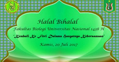 Halal Bihalal Fakultas Biologi UNAS