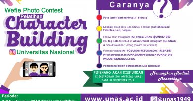 Wefie Photo Contest Pelatihan Character Building