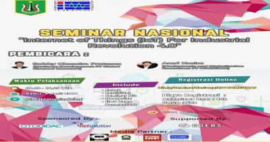 Seminar Nasional "Internet of Things (IoT) For Industrial Revolution 4.0"