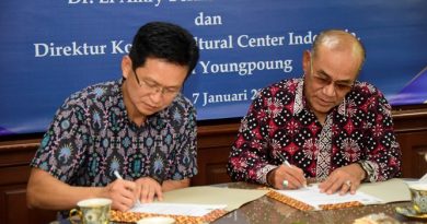 Penandatanganan Memorandum Of Understanding antara Rektor Universitas Nasional Dr. El Amry Bermawi Putera, M.A. dengan Direktur Korean Cultural Center Indonesia Mr. Chun Youngpoung