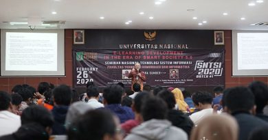 Seminar Nasional Teknologi Sistem Informasi “E-Learning Development In The Era Of Smart Society 5.0” pada Rabu (26/2) di Auditorium blok 1 lantai 4 Unas