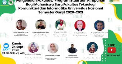 Pengenaan Fakultas, Program STudi dan Himpunan Bagi Mahasiswa Baru Fakultas Teknologi Komunikasi dan Informatika UNAS Semester Ganjil 2020-2021