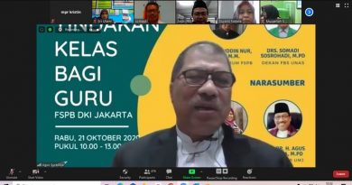 Prof. Dr. Agus Suradika, M.Pd Pemateri Kegiatan Pelatihan Penelitian Tindakan Kelas