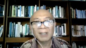 Pusat Kajian Tumbuhan Tropika Universitas Nasional, Prof. Dr. Dedy Darnaedi, M.Sc., sebagai pembicara dalam webinar yang diadakan PPM-Unas dan PERAGI Komda DKI dengan tema "Pengelolaan Lingkungan Berbasis Keanekaragaman Hayati dan Permaculture untuk Mendukung Kehidupan Ekosistem yang Berkelanjutan" pada hari Jumat, 11 Juni 2021