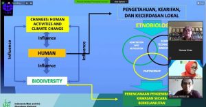 Pemaparan materi oleh Prof. Dr. Ir. Y. Purwanto, DEA., sebagai pembicara dalam webinar yang diadakan PPM-Unas dan PERAGI Komda DKI dengan tema "Pengelolaan Lingkungan Berbasis Keanekaragaman Hayati dan Permaculture untuk Mendukung Kehidupan Ekosistem yang Berkelanjutan" pada hari Jumat, 11 Juni 2021