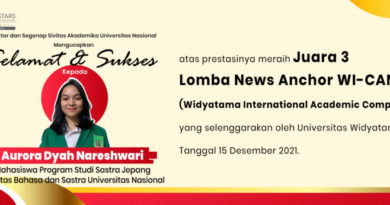 Mahasiswa Sastra Jepang Menang Lomba