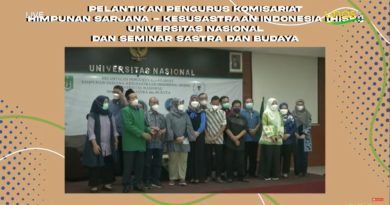 Pelantikan Pengurus Komisariat Himpunan Sarjana Kesusastraan Indonesia (HIKSI) UNAS dan Seminar Sastra Budaya