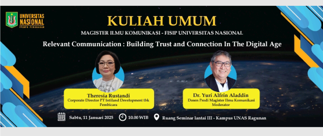 Kuliah Umum Program Studi Magister Ilmu Komunikasi Fakultas Ilmu Sosial ...