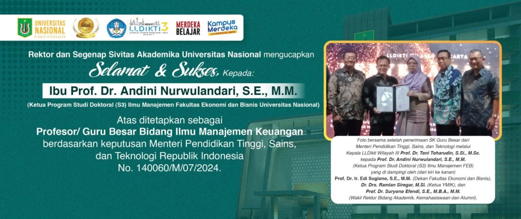 Web banner Ucapan Selamat Untuk Prof. Andini-UNAS