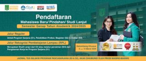 Pendaftaran Mahasiswa Baru Semester Genap T.A. 2024-2025 Gelombang Khusus-01